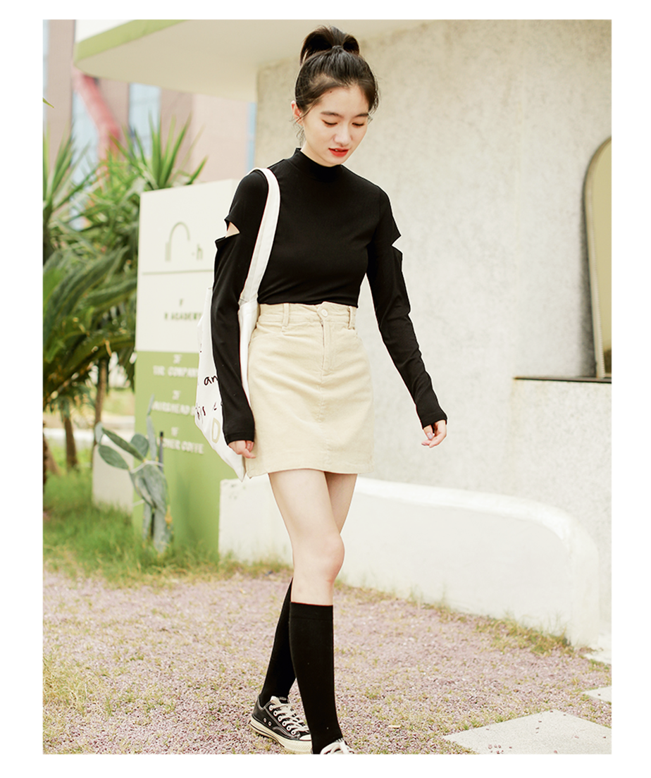 ANDREA & CO ショルダーカットジップニット　グレー AZUL BY MOUSSY | 2WAYショルダーレースアップニットトップス