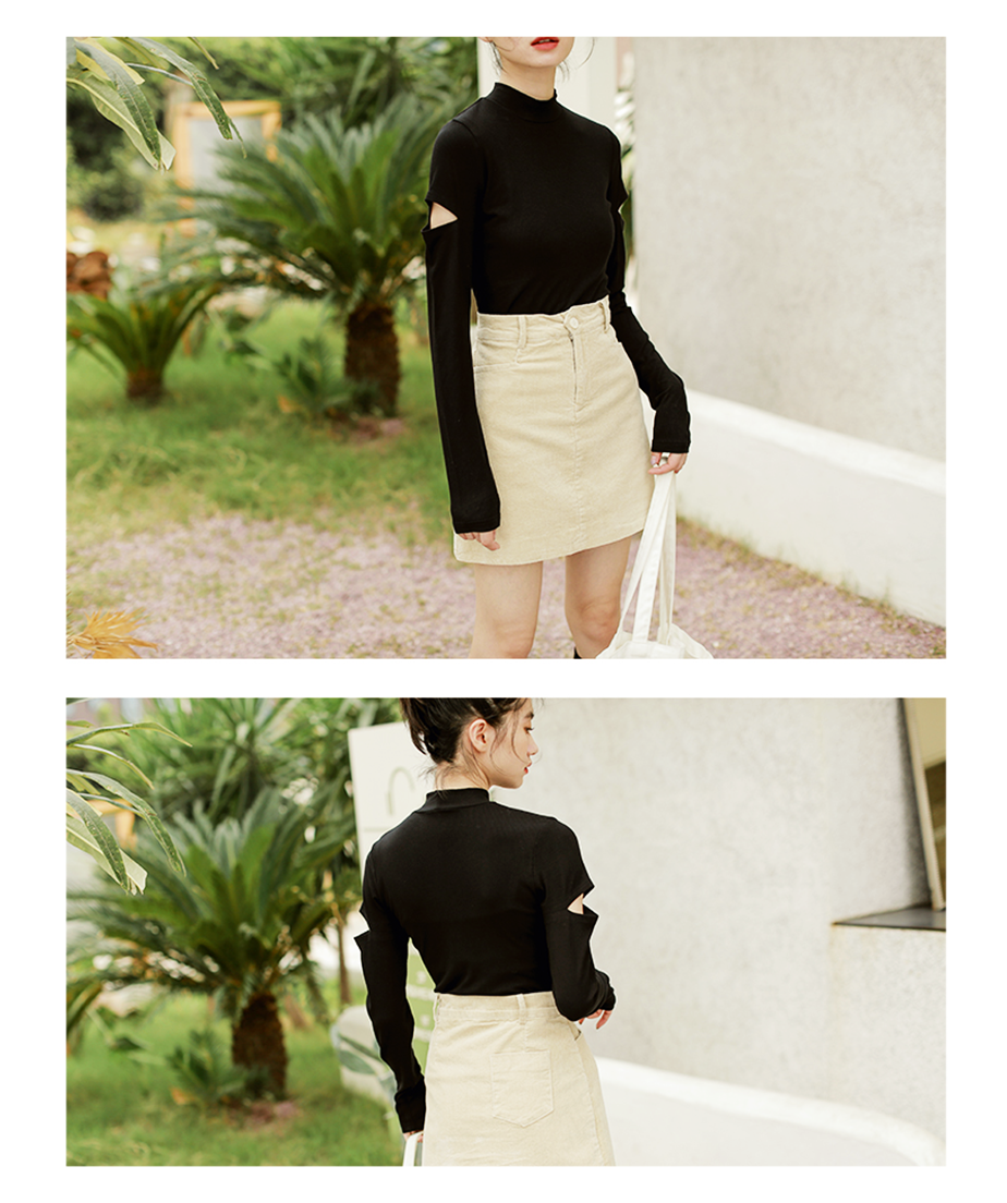 ショルダーカットニットトップス | 【人気レディース