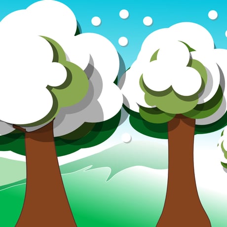 【AIファイル】　雪と木