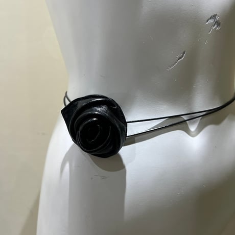 leather rose belt