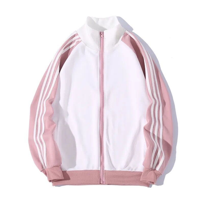 adidas ピンクストライプ ジャージ