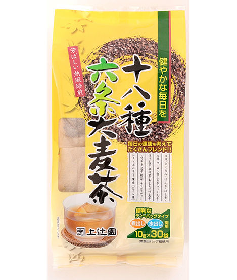 十八種六条大麦茶パック 10g×30p | お茶の上辻園