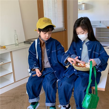 <即納> KIDS オーバーサイズデニムジャケット