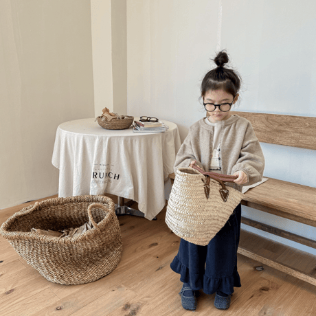 <予約商品/80size～130size>シンプルカーディガン