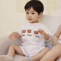 <即納/80sizeのみ>KIDSくまさん半袖トップス