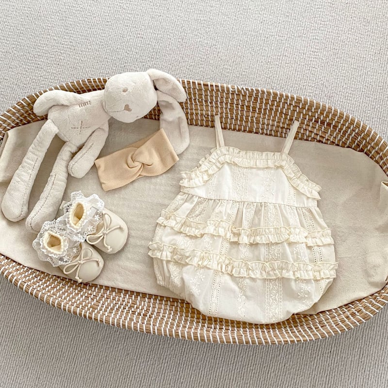 予約商品>BABY フリルキャミソールロンパース | SQUSQU