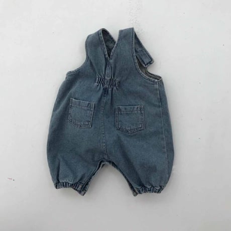 <予約商品/65㎝～100㎝>デニムサロペット