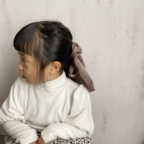 <即納/親子アイテム>袖ボリュームタートルフリース