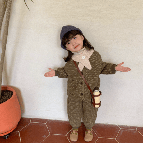 <即納/残りわずか>KIDS あったかセットアップ