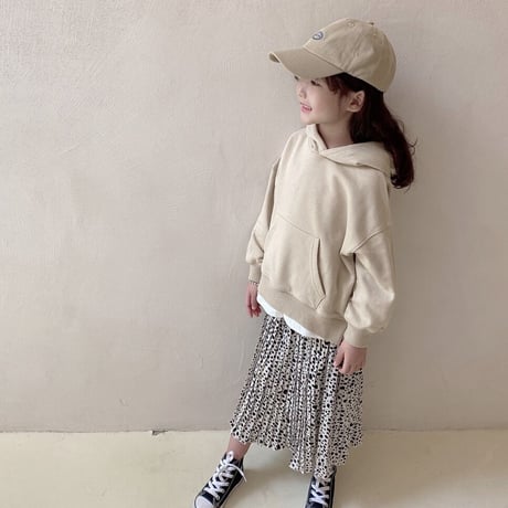 <即納/残り120㎝のみ>KIDS 重ね着風パーカー
