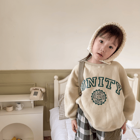 <即納/80size～130size>厚手くすみカラープルオーバー