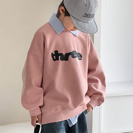 <予約商品/100size～160size>KIDS ロゴスウェット