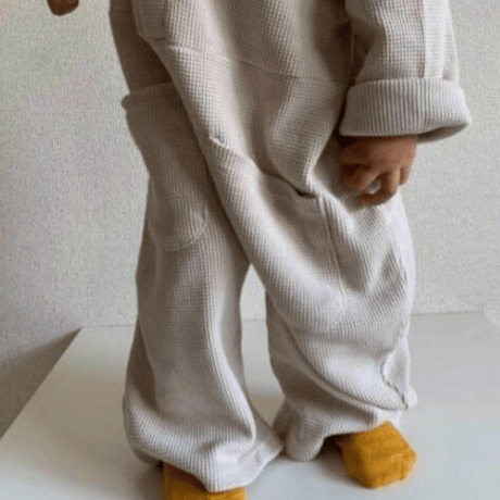 <即納/100sizeのみ>ワッフルオールインワン