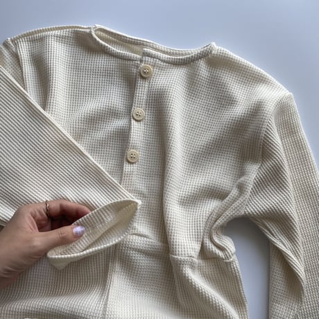 <即納/100sizeのみ>ワッフルオールインワン