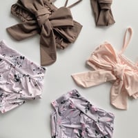 <即納/残り110sizeのみ>flower swim suit setup