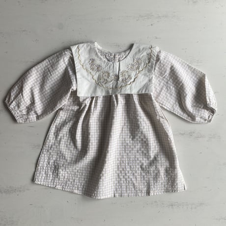 <即納/GIRLS>gingham dress