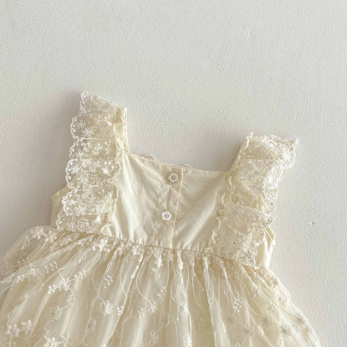 予約商品>BABY 花柄レースロンパース | SQUSQU