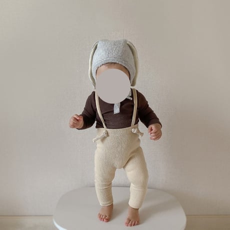 <即納/残り90㎝のみ>BABY COLOR RIB PANTS