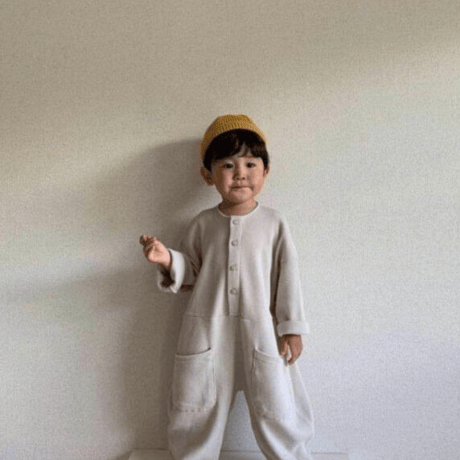 <即納/100sizeのみ>ワッフルオールインワン