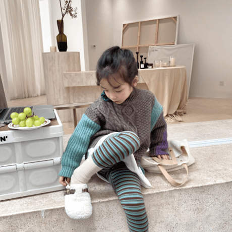<即納/110sizeのみ>KIDSカラフルニット