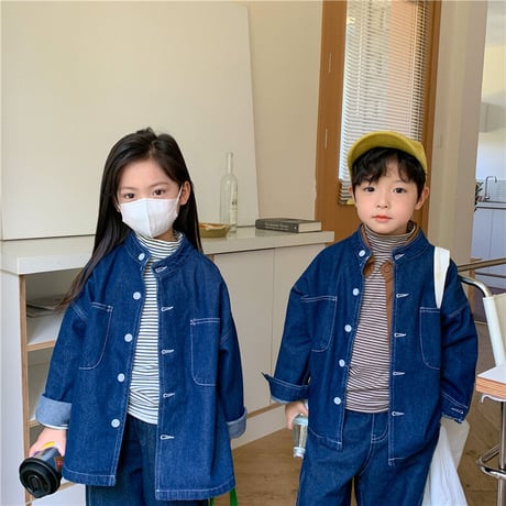 <即納> KIDS オーバーサイズデニムジャケット