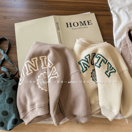 <即納/80size～130size>厚手くすみカラープルオーバー
