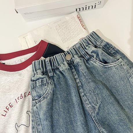 <予約商品/一部即納あり>KIDS ストレートデニムパンツ