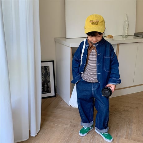 <即納> KIDS オーバーサイズデニムジャケット