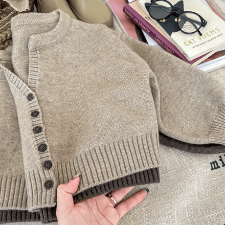 <予約商品/80size～130size>シンプルカーディガン