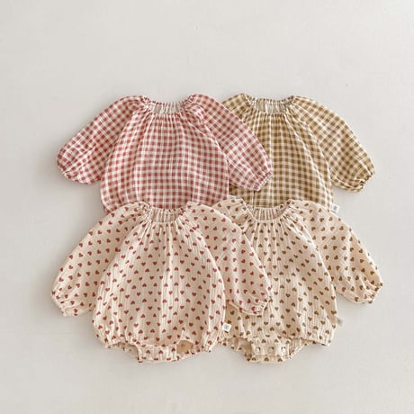 <予約商品>BABY ダブルガーゼロンパース