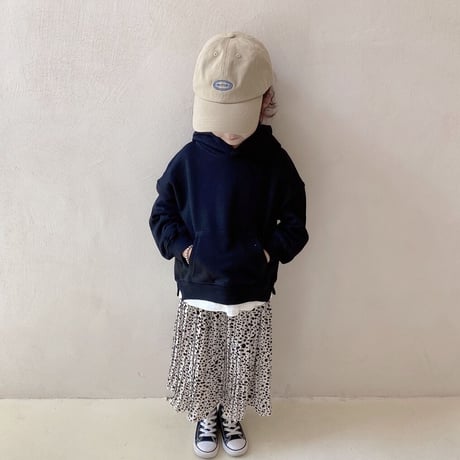 <即納/残り120㎝のみ>KIDS 重ね着風パーカー
