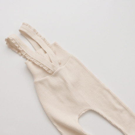 <即納あり/予約商品>フリルショルダーリブパンツ