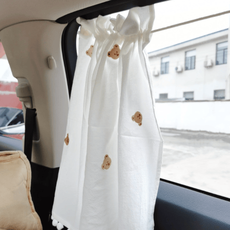 <予約商品>車用日よけカーテン(刺繍×無地)