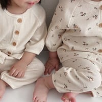 <即納> KIDS waffleルームウェアセットアップ