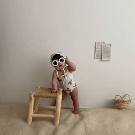 <即納/80cm/90cm>bear swim suit