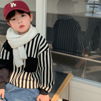 <即納/90sizeのみ>ストライププルオーバー