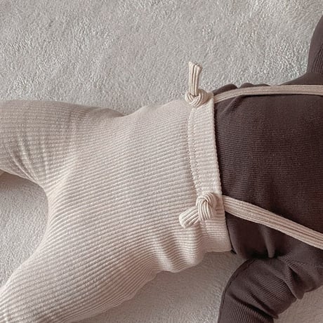 <即納/残り90㎝のみ>BABY COLOR RIB PANTS