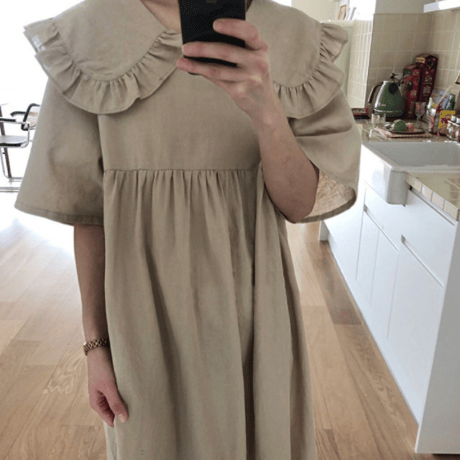 <即納>mama's cotton linen  dress
