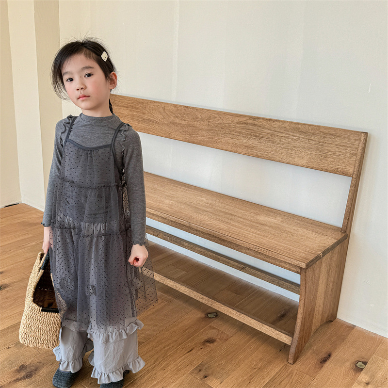 予約商品/80size~130size>チュールワンピース+トップスセット 予約商品/80size~130size>チュールワンピース+トップスセット