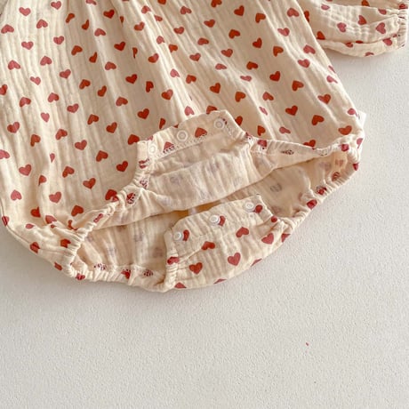 <予約商品>BABY ダブルガーゼロンパース
