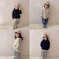 <即納/残り120㎝のみ>KIDS 重ね着風パーカー