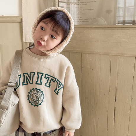 <即納/80size～130size>厚手くすみカラープルオーバー