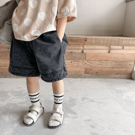 <予約商品/80size～130size>denim short pants