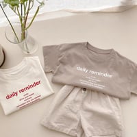 <一部即納/親子アイテム>ロゴ入りシンプルシャツ