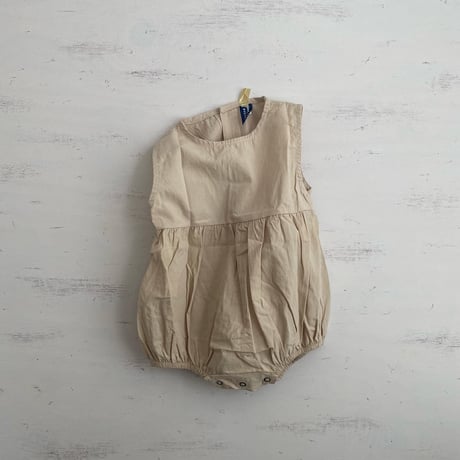 <即納/80size/100sizeのみ>くすみカラーロンパース