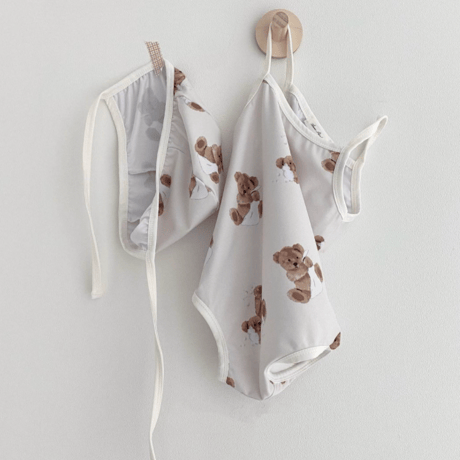<即納/80cm/90cm>bear swim suit