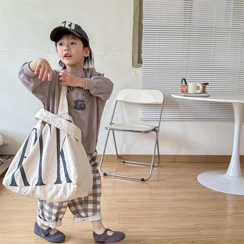 予約商品/80size-130size>ギンガムチェックパンツ | SQUSQU
