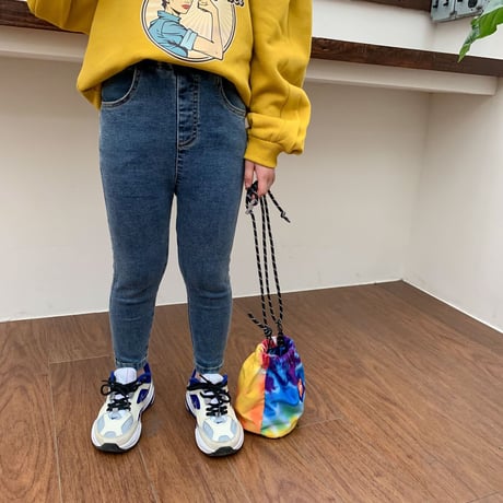 <即納/100㎝/110㎝のみ>skinny denim pants