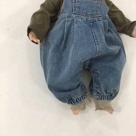<予約商品/65㎝～100㎝>デニムサロペット