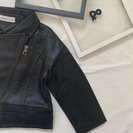 <即納/80size/90sizeのみ>KIDS ライダースジャケット